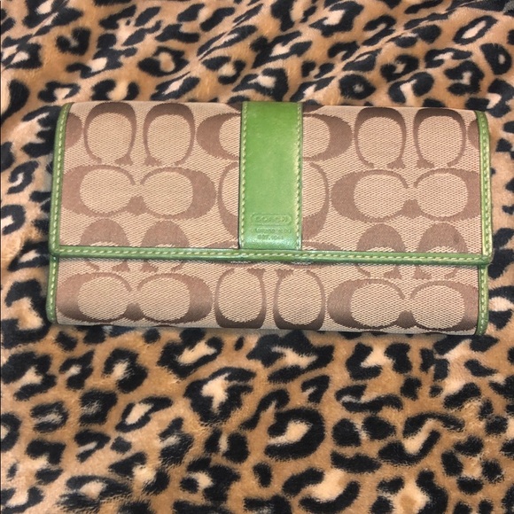 Coach Handbags - Authentic Coach brown signature wallet